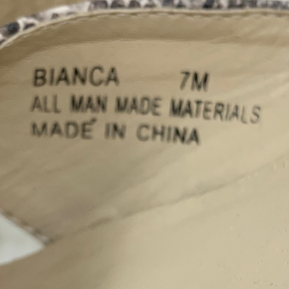 Kelsi Dagger Bianca Black Snake Wedge Sandal NWOT - Picture 3 of 7